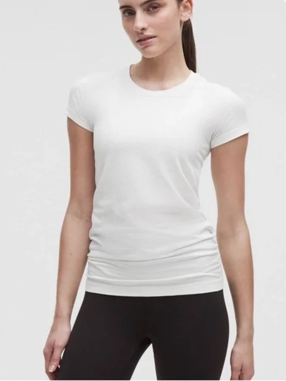 Lululemon Swiftly Tech white short sleeve top size 10